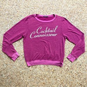 Wildfox Cocktail Connoisseur Sweatshirt Size M